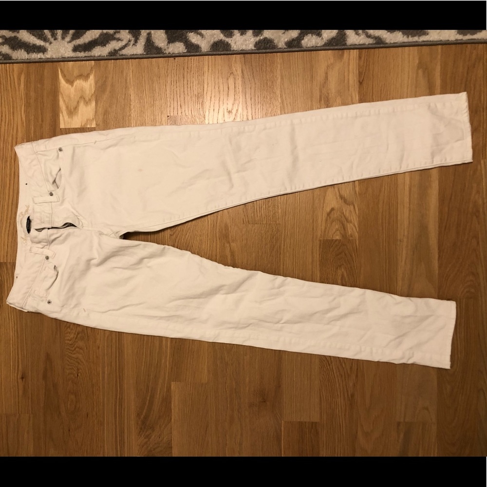 American Eagle skinny white jeans